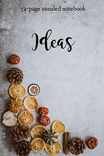 9781707746996: Ideas notebook planner and journal: 72 page unruled organizer