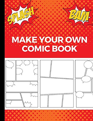 Stock image for Make Your Own Comic Book: Art and Drawing Comic Strips, Great Gift for Creative Kids | Red for sale by PlumCircle