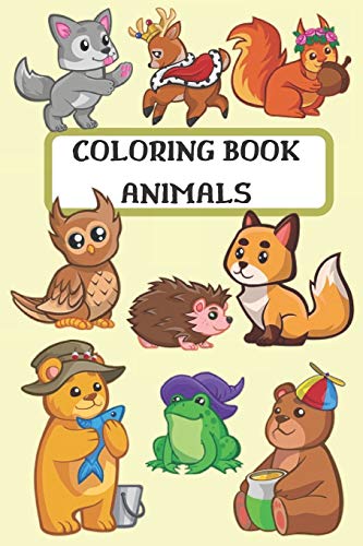 Beispielbild fr Coloring Book Animals: Children activity book for kids ages 2-10, boys and girls, easy coloring book zum Verkauf von Lucky's Textbooks