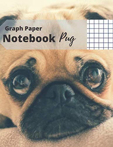 Beispielbild fr Graph Notebook: Pug, Quad Ruled 5 squares per inch, Graph Paper Composition Notebook, Grid Paper Notebook, Squared Journal (110 Pages, Large, 8.5 x 11 inches) zum Verkauf von Revaluation Books