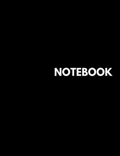 Beispielbild fr Notebook - Unlined Notebook - Large (8.5 x 11 inches) - 100 Pages - Black Cover (EveryColorNotebooks) zum Verkauf von Revaluation Books