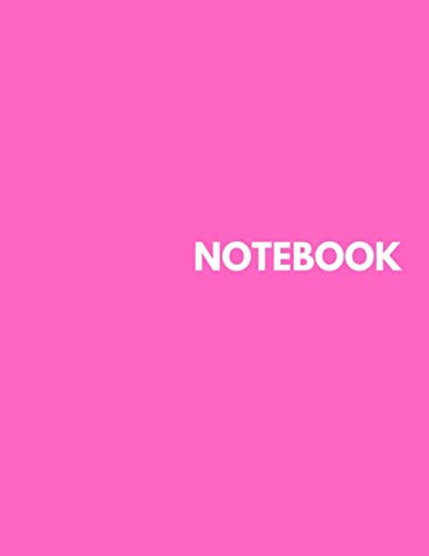 Beispielbild fr Notebook - Unlined Notebook - Large (8.5 x 11 inches) - 100 Pages - Pink Cover zum Verkauf von Revaluation Books