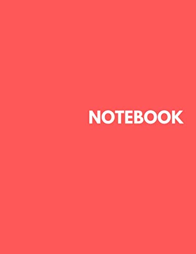 Beispielbild fr Notebook - Unlined Notebook - Large (8.5 x 11 inches) - 100 Pages - Red Cover zum Verkauf von Revaluation Books