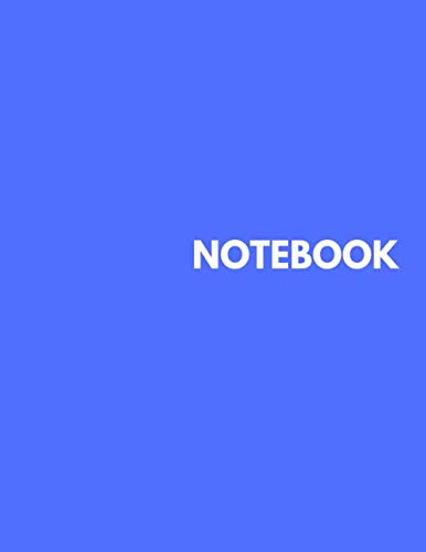 Beispielbild fr Notebook - Unlined Notebook - Large (8.5 x 11 inches) - 100 Pages - Blue Cover zum Verkauf von Revaluation Books