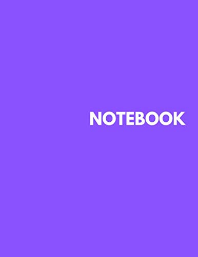 Beispielbild fr Notebook - Unlined Notebook - Large (8.5 x 11 inches) - 100 Pages - Purple Cover zum Verkauf von Revaluation Books