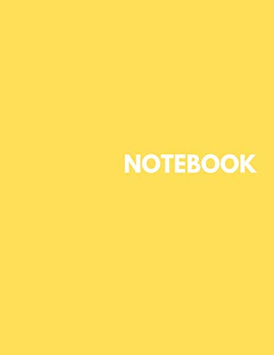 Beispielbild fr Notebook - Unlined Notebook - Large (8.5 x 11 inches) - 100 Pages - Yellow Cover zum Verkauf von Revaluation Books