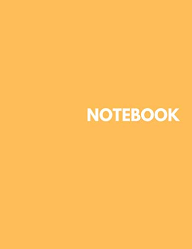 Beispielbild fr Notebook - Unlined Notebook - Large (8.5 x 11 inches) - 100 Pages - Orange Cover zum Verkauf von Revaluation Books