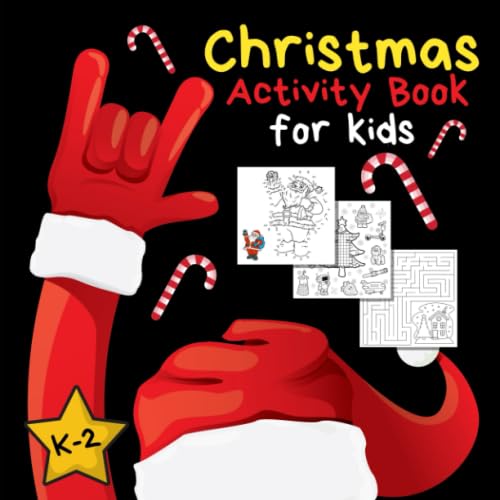 Beispielbild fr Christmas Activity Book for Kids: Coloring Pages, Mazes, Puzzles, Connect the Dots | Stocking Stuffer Gifts (Christmas Fun for Kids) zum Verkauf von ThriftBooks-Atlanta