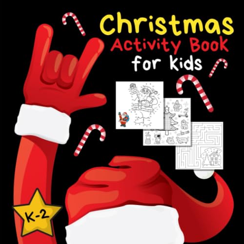 Stock image for Christmas Activity Book for Kids: Coloring Pages, Mazes, Puzzles, Connect the Dots | Stocking Stuffer Gifts (Christmas Fun for Kids) for sale by ThriftBooks-Atlanta