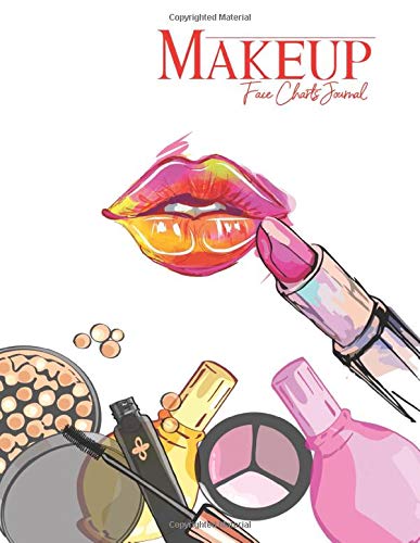 Stock image for Makeup Face Charts Journal: 100 Pages Blank Templates Workbook Makeup For Makeup Artists for sale by Revaluation Books