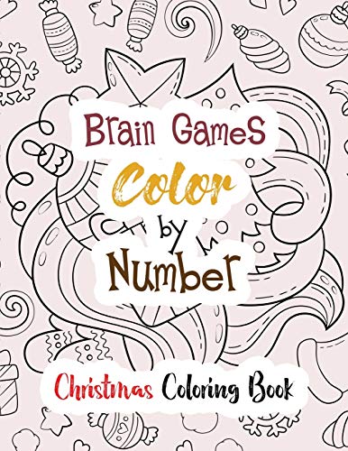 9781710254433: Brain Games Color by Number: Christmas Coloring Book, Color by Number Books, A Christian Coloring Book gift card alternative, Guided Coloring Book for Beginners