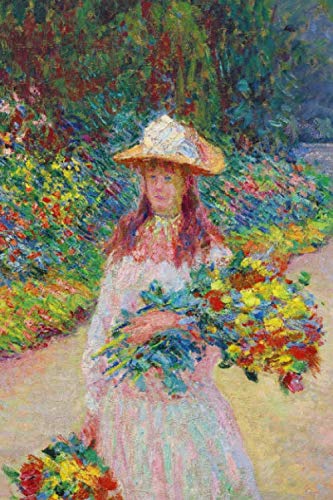 Stock image for Monet Journal #6: Cool Artist Gifts - Jeune Fille Dans Le Jardin de Giverny Claude Monet Notebook Journal To Write In 6x9" 150 Lined Pages for sale by Revaluation Books