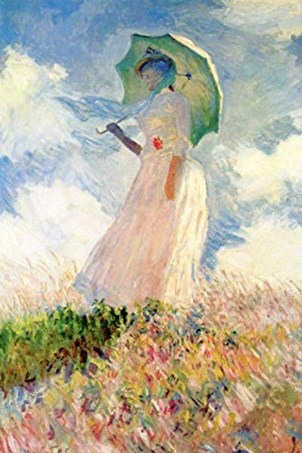9781710384987: Monet Journal #7: Cool Artist Gifts - Study Of a Figure Outdoors. Woman With a Parasol, Facing Left Claude Monet Notebook Journal To Write In 6x9" 150 Lined Pages