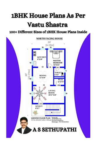 Stock image for 1 BHK House Plans As Per Vastu Shastra 100 Different Sizes of 1 BHK House Plans Inside for sale by PBShop.store US