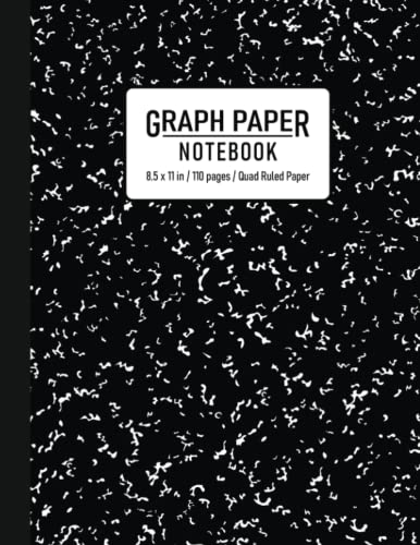 Stock image for Graph Paper Notebook: Quad Ruled 5x5, Grid Paper for Math and Science Students ( 110 Pages, 8.5 x 11) (Checkered Large) for sale by Revaluation Books