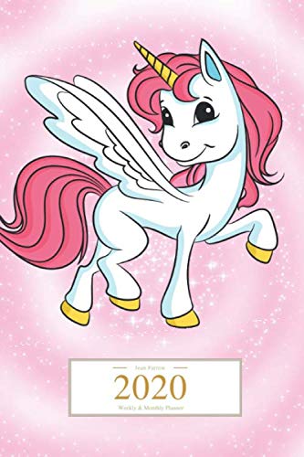 Stock image for 2020 Weekly & Monthly Planner: Flying Pink Unicorn, Organizer Diary with Goal Setting and Gratitude Sections (Positive Goals 6x9) for sale by Revaluation Books