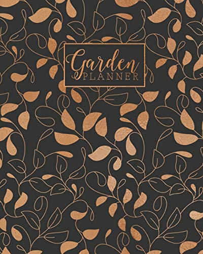 Stock image for Garden Planner: Gardening Journal and Record Book - Flower, Fruit and Vegetable Gardeners Allotment Diary & Planner - Black with Gold Vines Design for sale by Revaluation Books