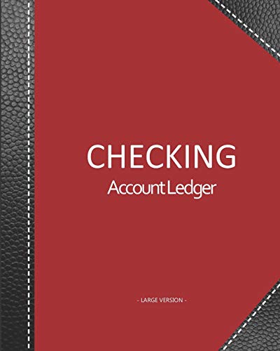9781712273654: Checking account ledger - Large version: Checkbook log | Checkbook register notebook | Personal Checking Account Balance Register | 101 pages, 8"x10" ... cover cover imitation black leather