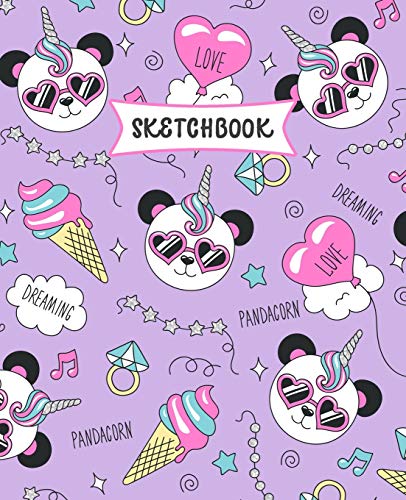 Imagen de archivo de Sketchbook: Panda Unicorn Sketch Book for Kids | Practice Drawing and Doodling | Sketching Book for Toddlers & Tweens a la venta por PlumCircle
