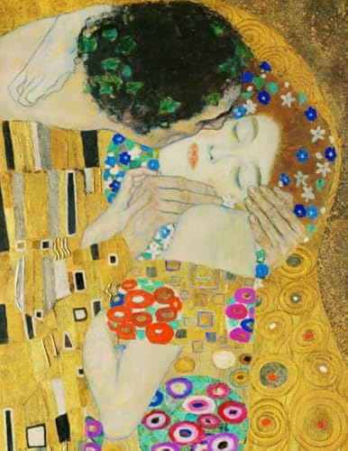 Stock image for Klimt LARGE Notebook #10: Cool Artist Gifts - The Kiss Der Kuss Gustav Klimt Notebook College Ruled to write in 8.5x11" LARGE 100 Lined Pages for sale by Revaluation Books