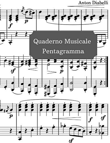 Stock image for Quaderno Musicale Pentagramma: quaderno pentagrammato per musica,Quaderno pentagrammato for sale by Revaluation Books