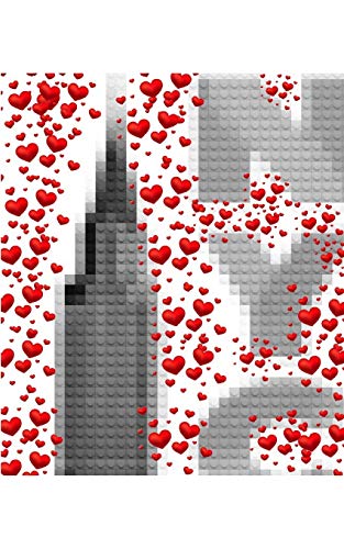 Beispielbild fr NYC Valentine's red hearts lego stye blank creaive journal zum Verkauf von Buchpark