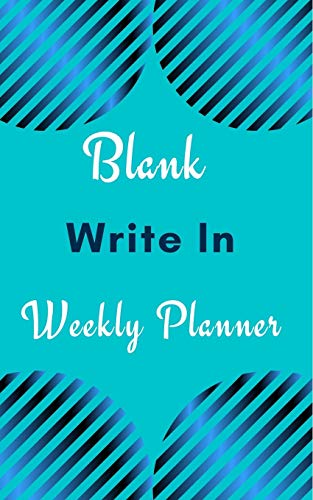 Beispielbild fr Blank Write In Weekly Planner (Light Blue Abstract Art) zum Verkauf von Buchpark