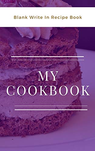 Beispielbild fr My Cookbook - Blank Write In Recipe Book - Purple And White - Includes Sections For Ingredients And Directions. zum Verkauf von Buchpark