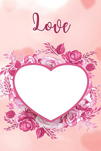 Stock image for Love: Lined Paper Book with a BW heart mandala illustrations on each page that can be colored with pencilsBlush Notes Paper for sale by Buchpark