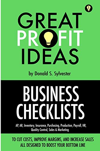 9781716141683: Great Profit Ideas - Business Checklists