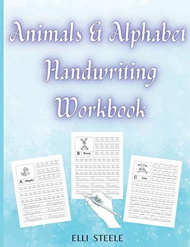 Beispielbild fr Animals & Alphabet Handwriting Workbook: Cursive alphabet book for beginners workbook. zum Verkauf von WorldofBooks