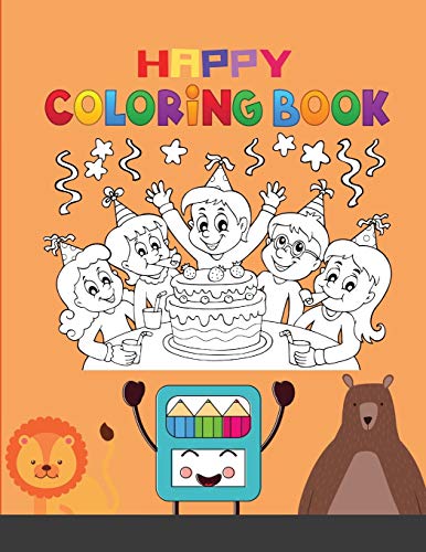 9781716233159: Happy Coloring Book: Monsters and Woodland Animal and Fruit, Veggie and Children Hobby