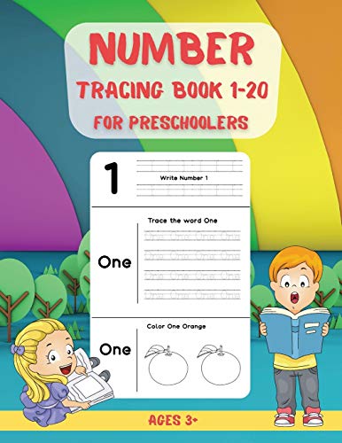 Imagen de archivo de Number Tracing Book for Preschoolers 1-20: Learn to Trace Numbers 1 - 20 | Preschool and Kindergarten Workbook | Tracing Book for Kids a la venta por GreatBookPrices