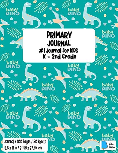 Stock image for Primary Story Journal: Dotted Midline and Picture Space Baby Dinosaur Design Grades K-2 School Exercise Book Draw and Write Journal / Notebook 100 . Soft Cover Home School, Kindergarten Workbook for sale by PlumCircle