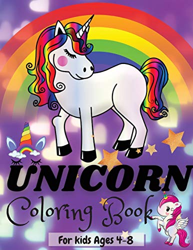 Imagen de archivo de Unicorn Coloring Book: Amazing Coloring Book for Kids Age 4-8 (Middle English Edition) a la venta por Lucky's Textbooks