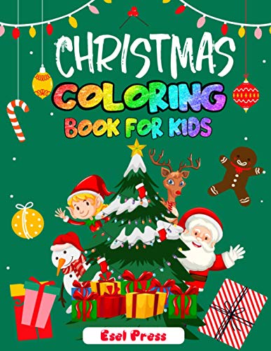 Imagen de archivo de Christmas Coloring Book for Kids: 50 enchanting illustrations, Santa, christmas trees, snowman, Fun, easy and creative activities for boys, girls adults | Christmas Gift or Present for Kids a la venta por Books From California