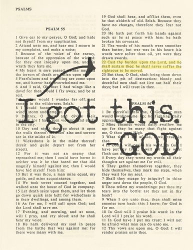 

I Got This - God - Psalm 55:22: Christian Bible Verse Notebook, Composition book, Wide-ruled lining, 8.5 x 11 inches (Inspired Notebooks)