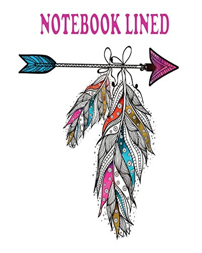 9781717115607: Notebook: Boho style ornamental feathers hanging on arrow Creative hand drawn ethnic elements : Notebook Journal Diary, 120 pages, 8" x 10" (Notebook Lined,Blank No Lined)
