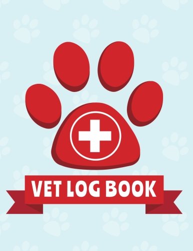 Imagen de archivo de Vet Log Book: Lined Notebook For Kids Veterinarian Play Kit And Vet Sets - Red Paw - 120 Pages - Large (8.5 x 11 inches) a la venta por Revaluation Books