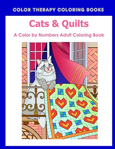Stock image for Cat & Quilts Color by Numbers Adult Coloring Book for sale by Save With Sam