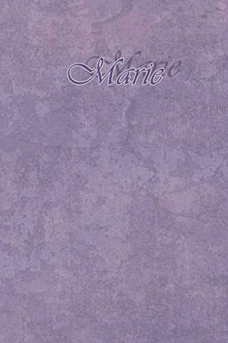 9781717732330: Marie: Journal de 121 pages lignes avec couverture mauve avec le prnom de femme (fille) : Marie (Journal Prnom Femme A5 lign) (French Edition)