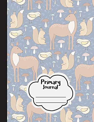 Stock image for Primary Journal: Dotted Midline and Picture Space | Grades K-2 School Exercise Notebook - 100 Story Pages | Woodland Deer (Forest Animals Series) for sale by Revaluation Books
