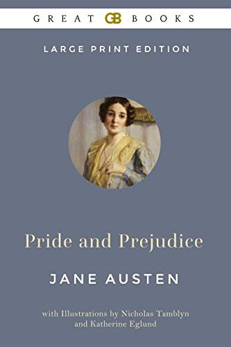 Stock image for Pride and Prejudice (Large Print Edition) by Jane Austen (Illustrated) for sale by WorldofBooks