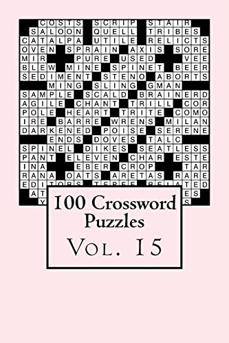 Imagen de archivo de 100 Crossword Puzzles: Vol. 15 a la venta por Lucky's Textbooks