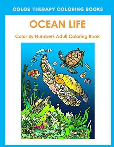 9781718655744: Ocean Life Color By Number Adult Coloring Book