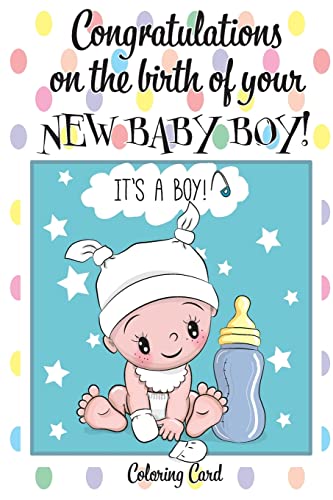 Baby Boy Card Congratulations OnThe Birth of Your Brand New 