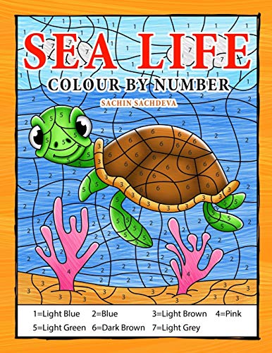 Stock image for Sea Life Colour By Number: Coloring Book for Kids Ages 4-8 for sale by SecondSale