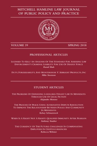 Beispielbild fr Mitchell Hamline Law Journal of Public Policy and Practice: Volume 39 zum Verkauf von Revaluation Books