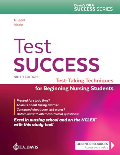 Beispielbild fr Test Success: Test-Taking Techniques for Beginning Nursing Students zum Verkauf von ThriftBooks-Atlanta