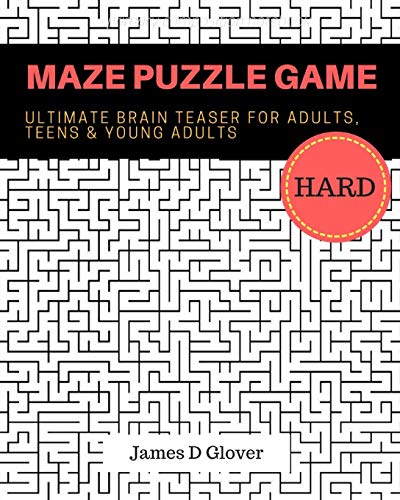 9781719871402: Maze Puzzle Game: 50 Ultimate Brain Training Maze for Adults, Teens and Young Adults (Challenging Maze Puzzles) [Idioma Ingls]: 1